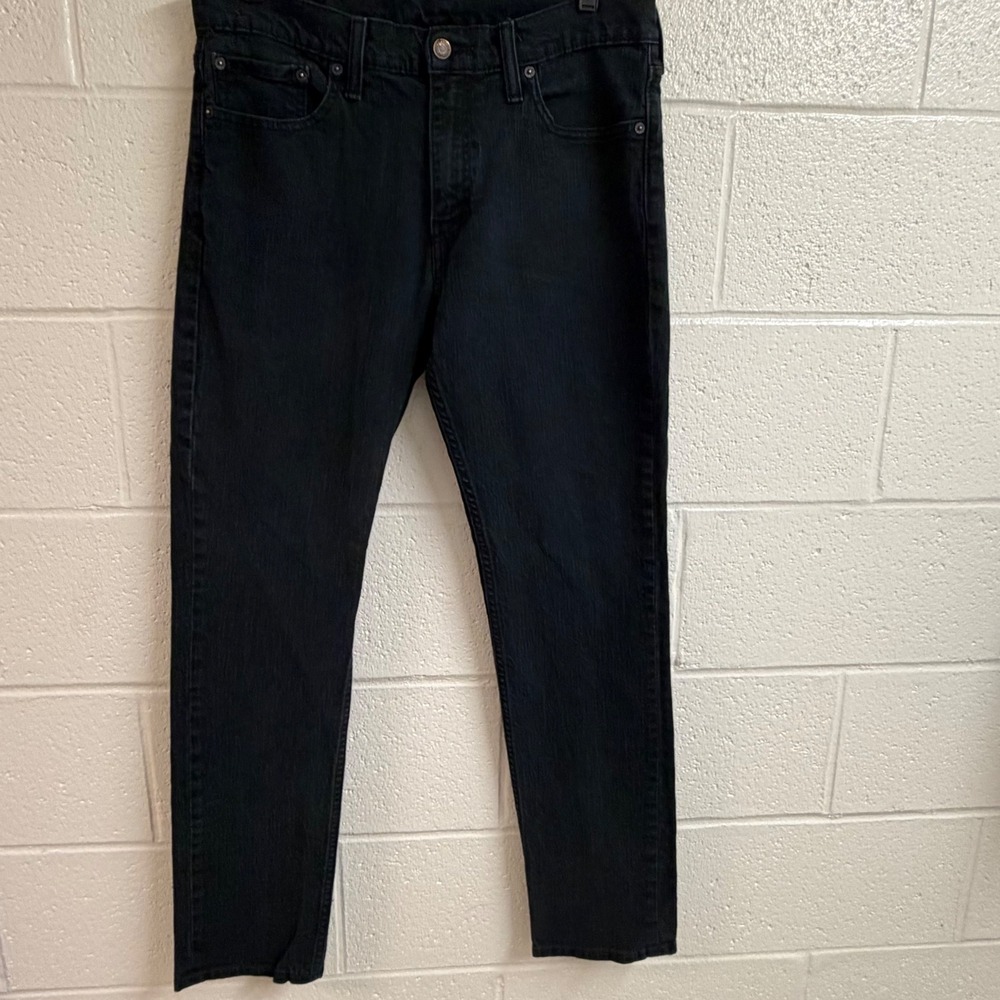 Levis Mens 511 Slim Fit Jeans 33x32 Black Denim Classic Modern Streetwear Pants